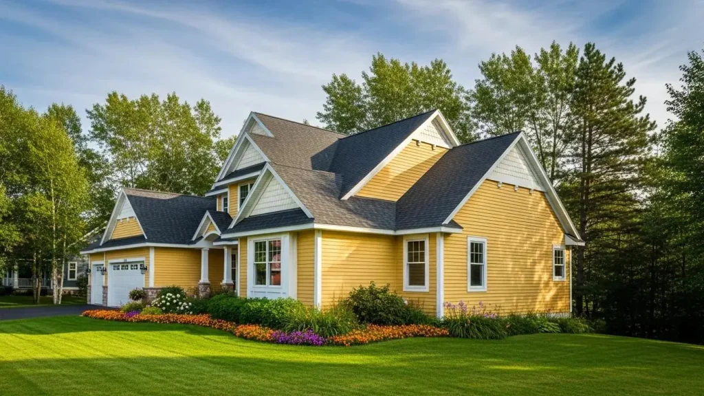 Suburban home in Duluth, MN with a well-maintained roof, emphasizing the importance of roofing decisions for homeowners
